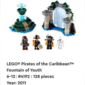 Retired Lego Pirates of the Caribbean set - 4192: Fountain of Youth 🏴‍☠️